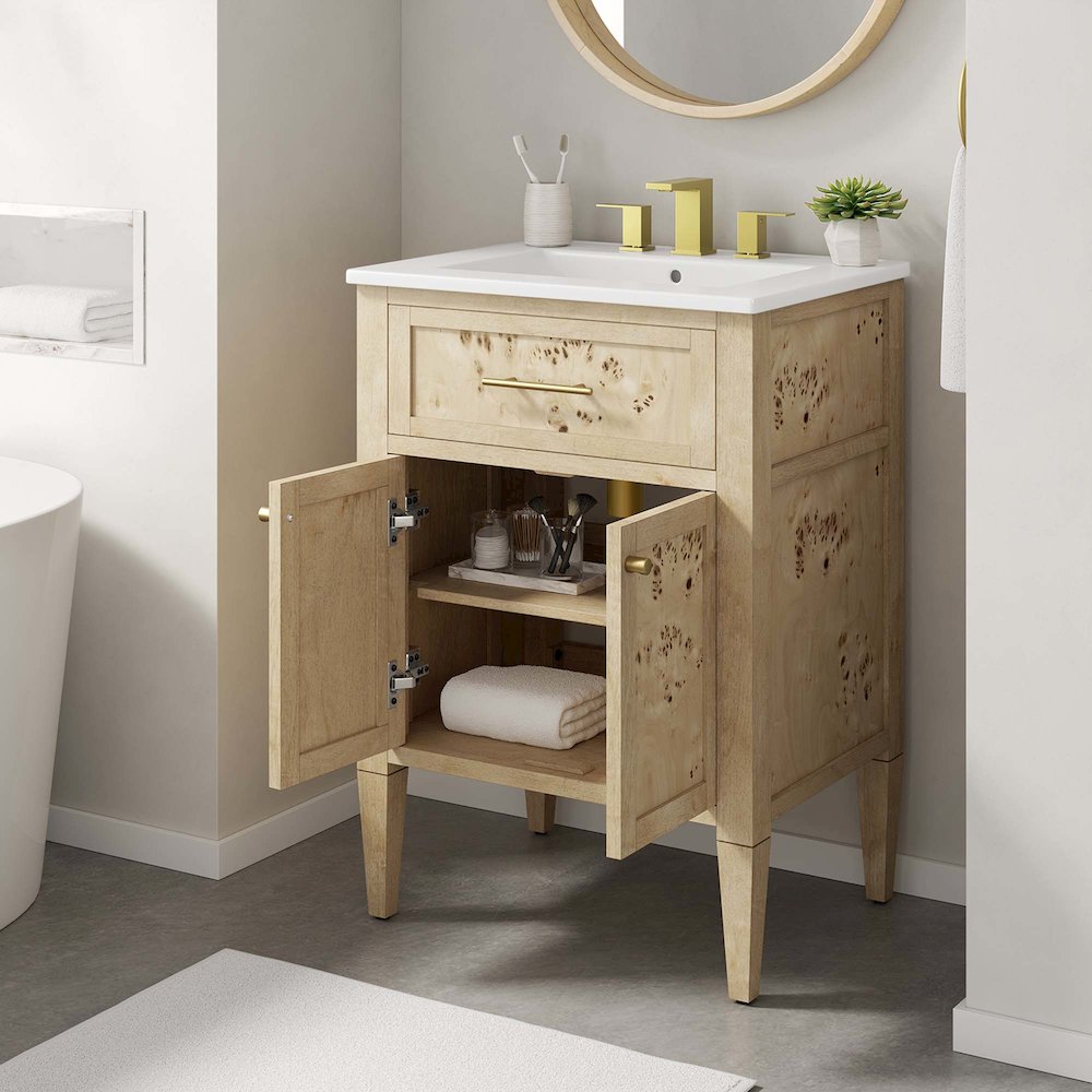 Elysian 24" Wood Bathroom Vanity. Picture 12