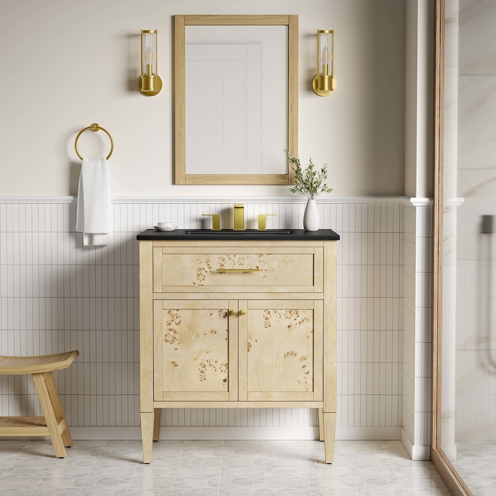 Elysian 30" Wood Bathroom Vanity. Picture 11