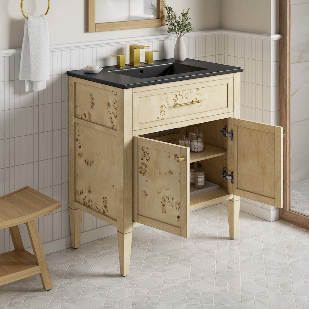 Elysian 30" Wood Bathroom Vanity. Picture 12