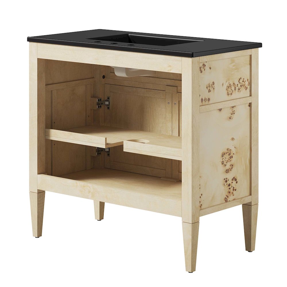 Elysian 36" Wood Bathroom Vanity. Picture 6