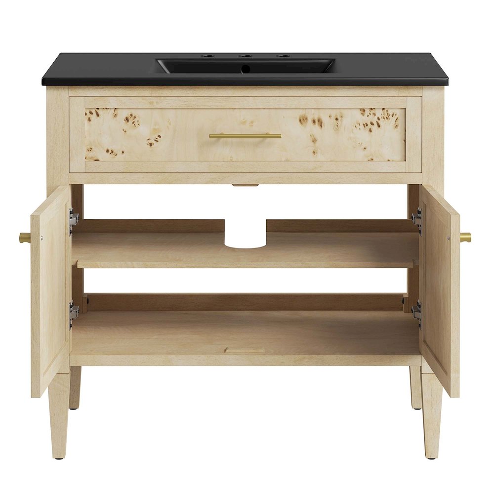 Elysian 36" Wood Bathroom Vanity. Picture 9
