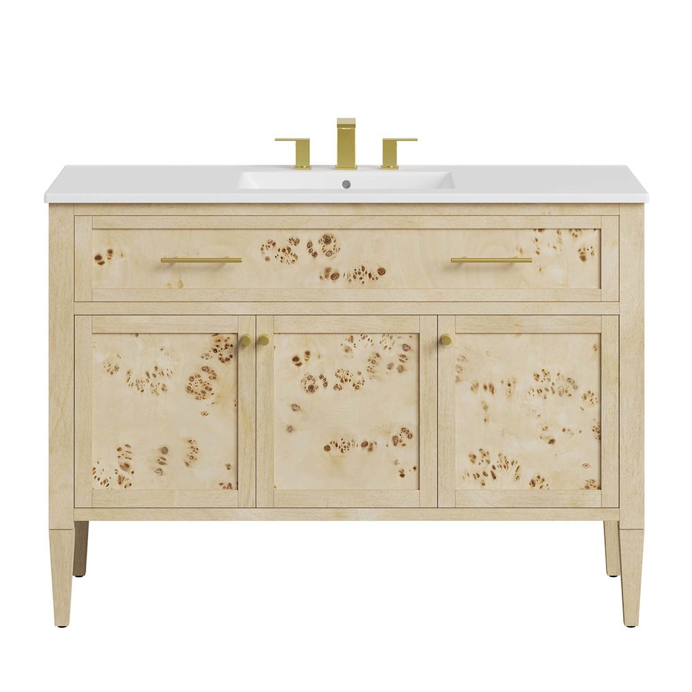 Elysian 48" Wood Single Sink Bathroom Vanity. Picture 7