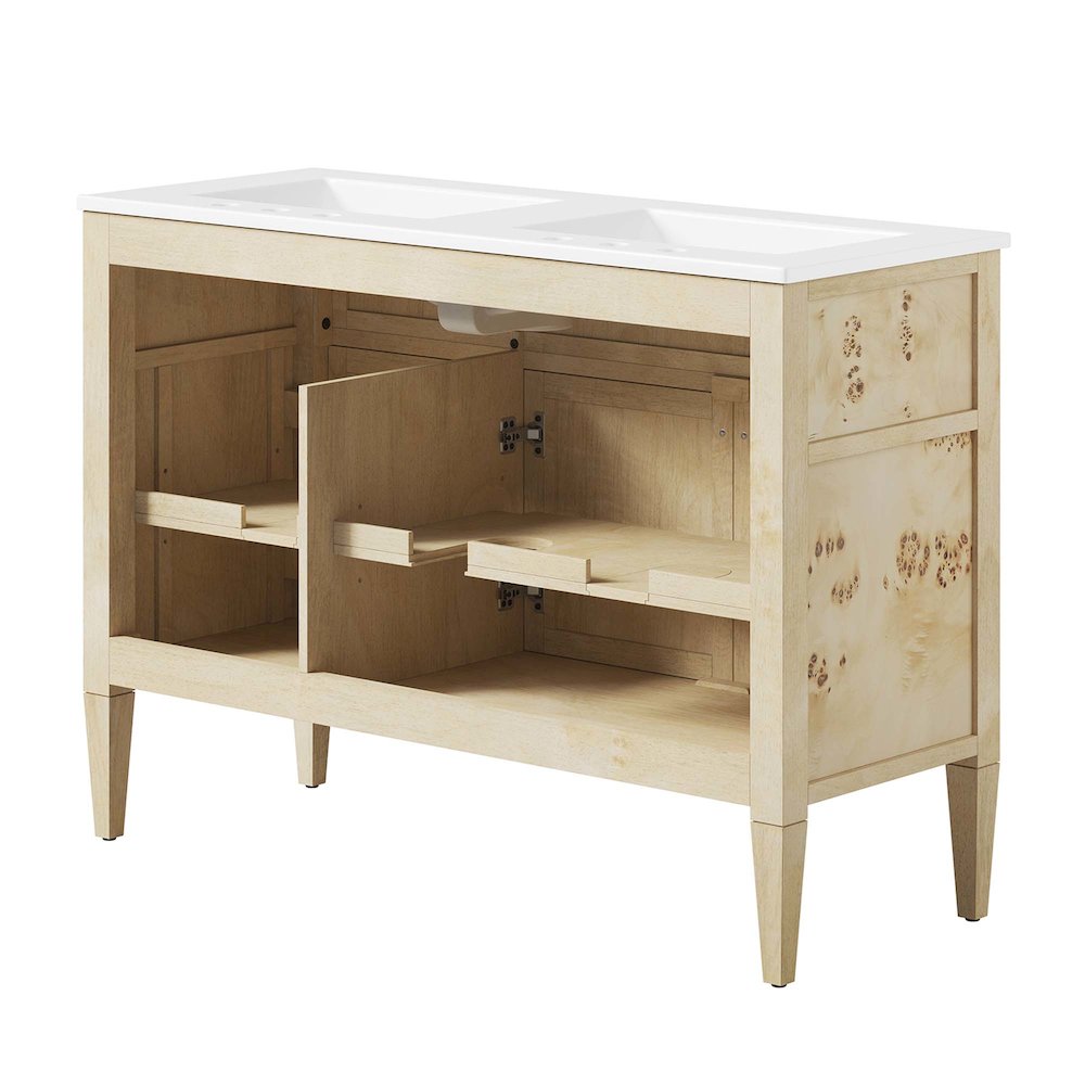 Elysian 48" Double Sink Bathroom Vanity. Picture 6