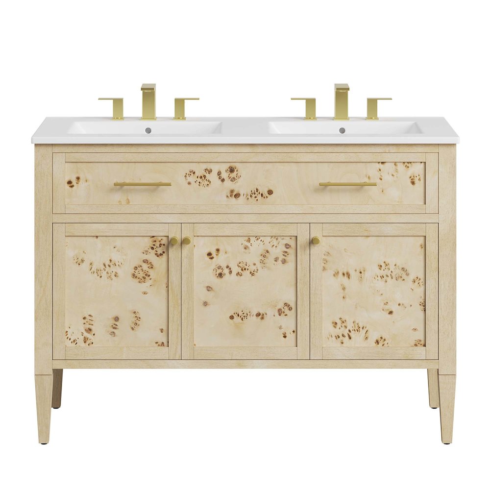 Elysian 48" Double Sink Bathroom Vanity. Picture 7