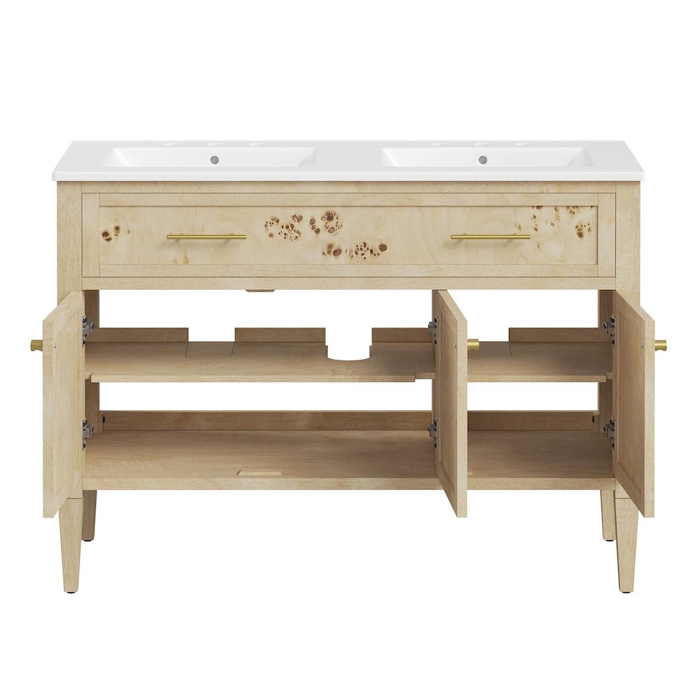 Elysian 48" Double Sink Bathroom Vanity. Picture 9