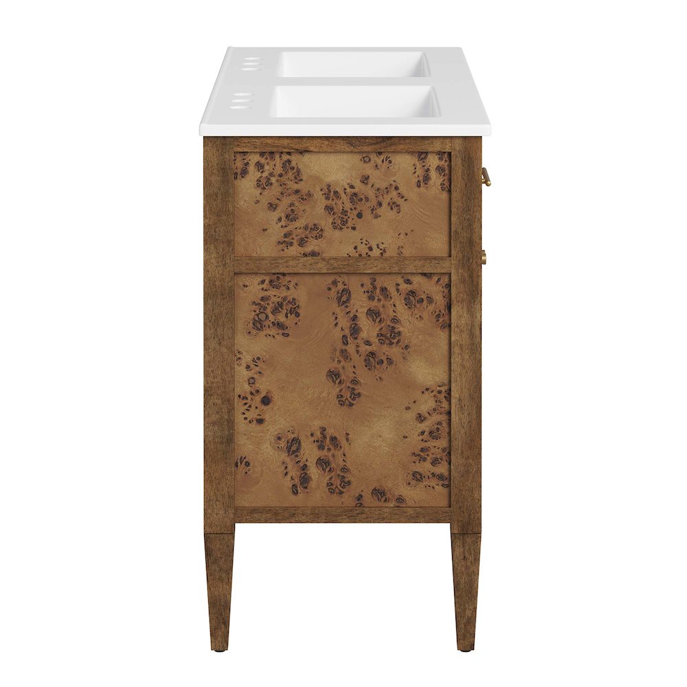 Elysian 48" Wood Double Sink Bathroom Vanity. Picture 5