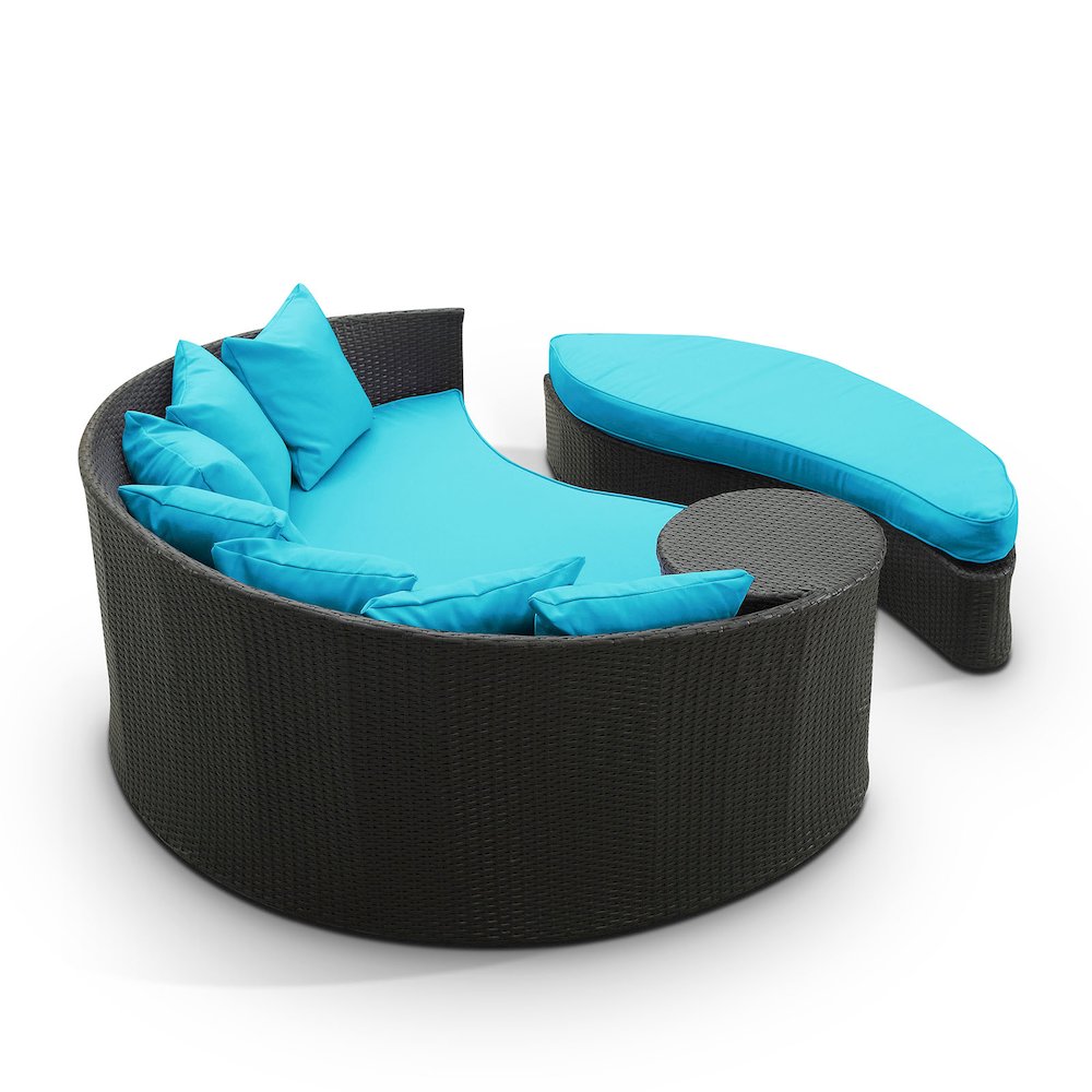Taiji Outdoor Patio Wicker Daybed. Picture 3