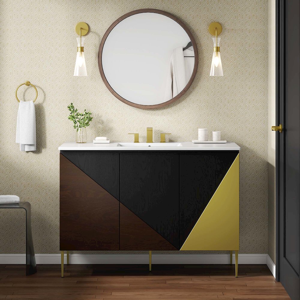 Alchemist 48" Single Sink Bathroom Vanity. Picture 10