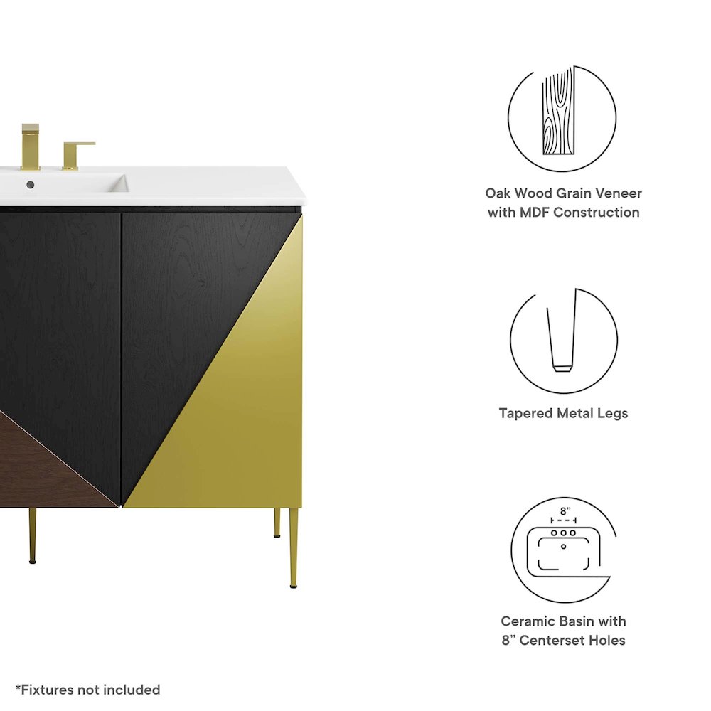 Alchemist 48" Single Sink Bathroom Vanity. Picture 2