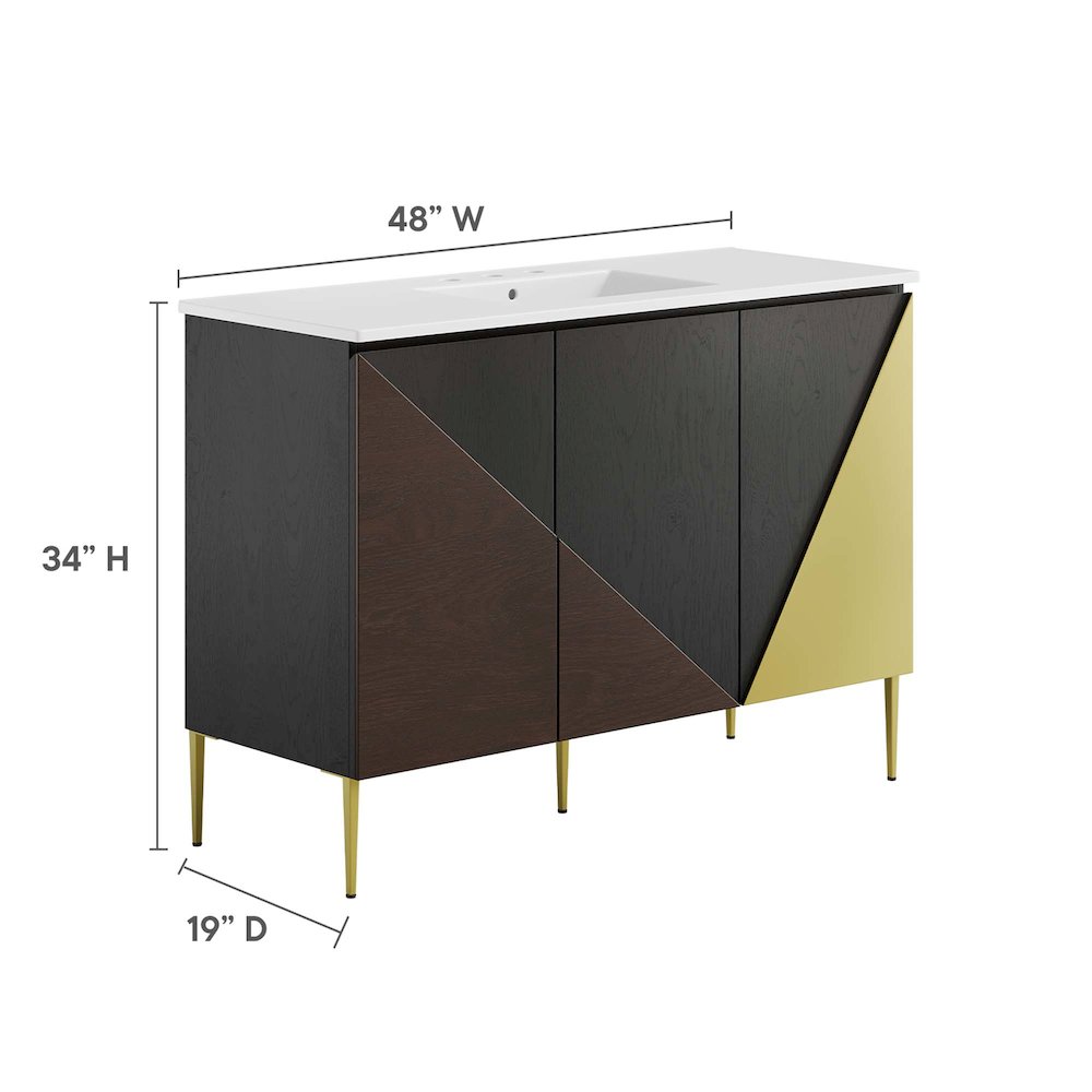 Alchemist 48" Single Sink Bathroom Vanity. Picture 3