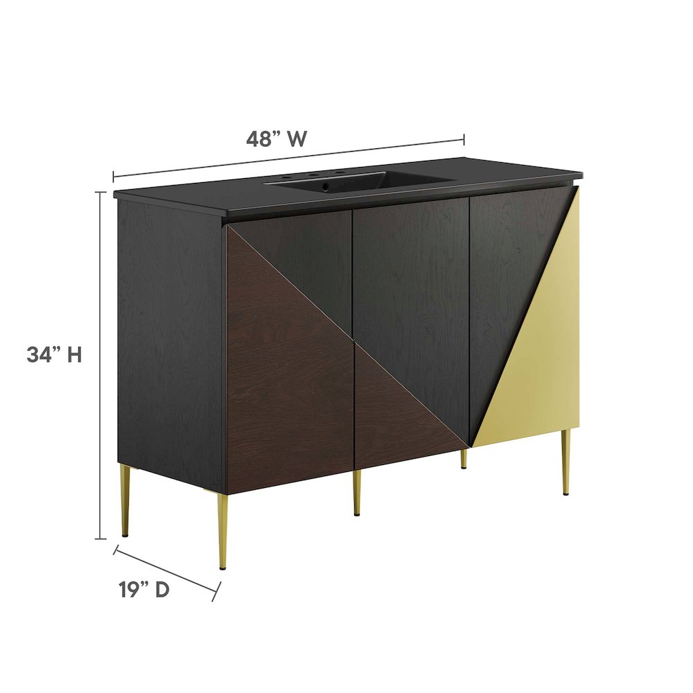 Alchemist 48" Single Sink Bathroom Vanity. Picture 3