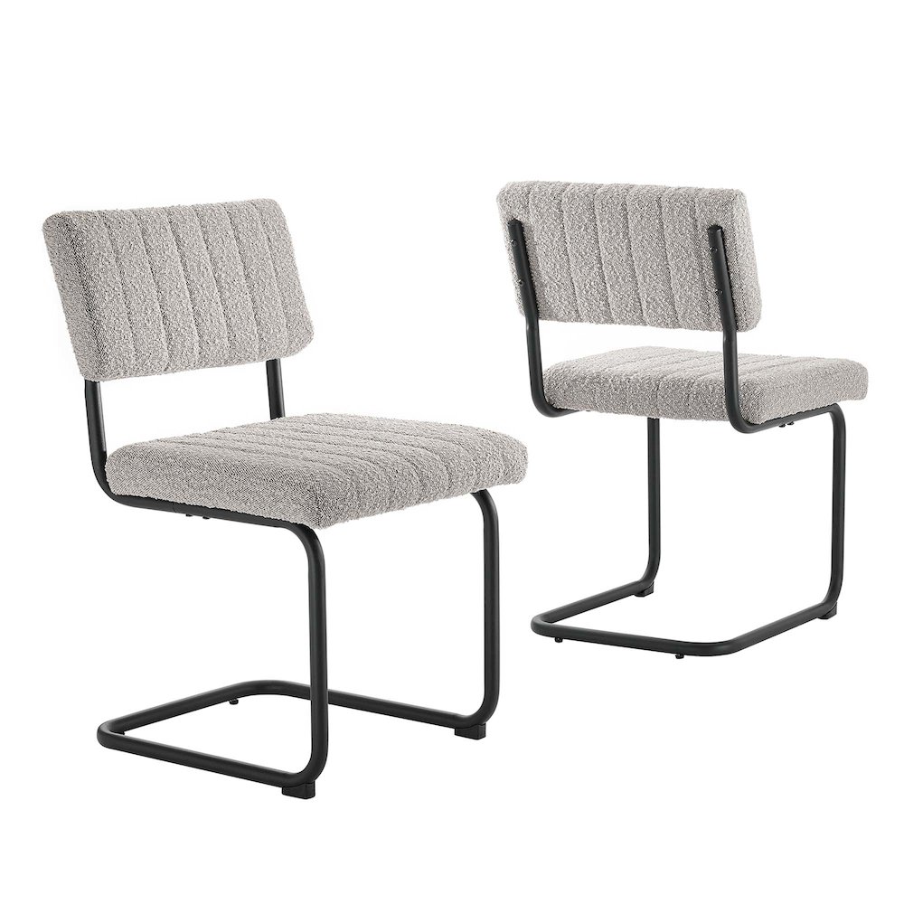 Parity Boucle Dining Side Chairs Set of 2. Picture 1