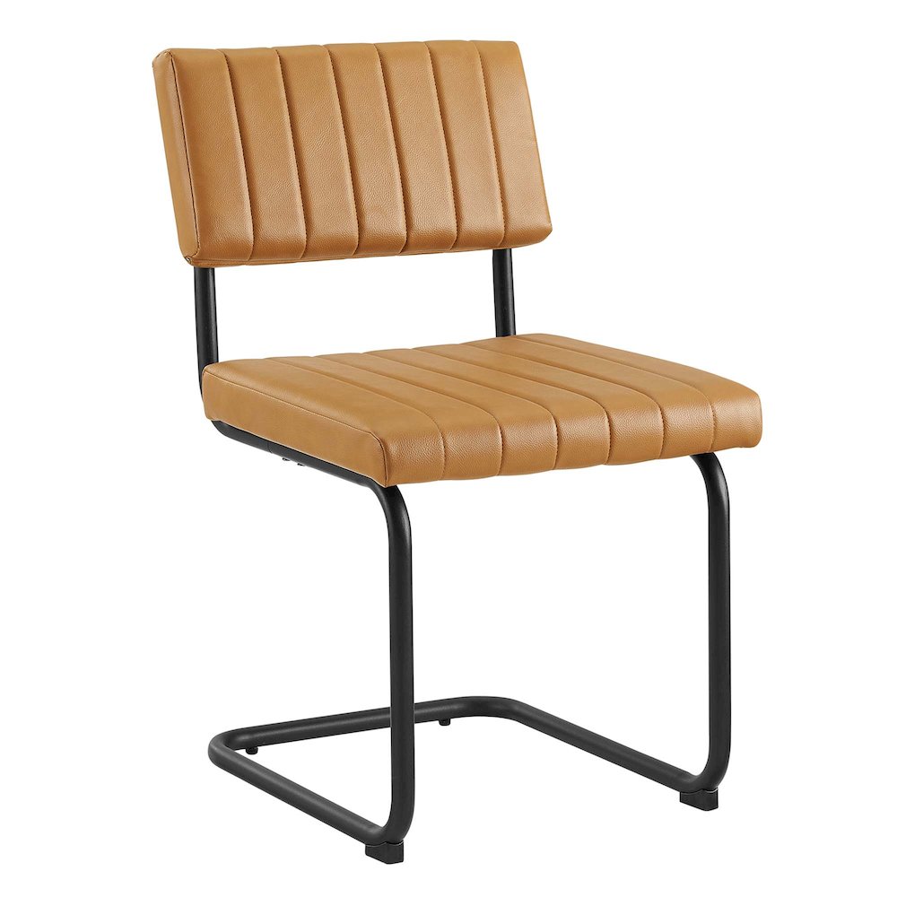 Parity Vegan Leather Dining Side Chairs Set of 2. Picture 8