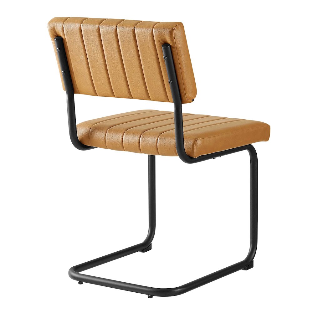Parity Vegan Leather Dining Side Chairs Set of 2. Picture 5