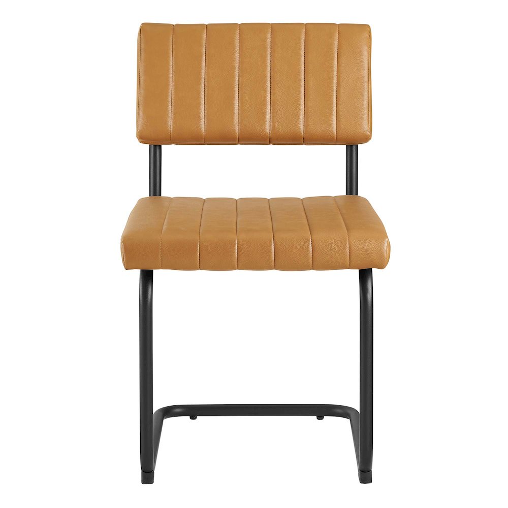 Parity Vegan Leather Dining Side Chairs Set of 2. Picture 6