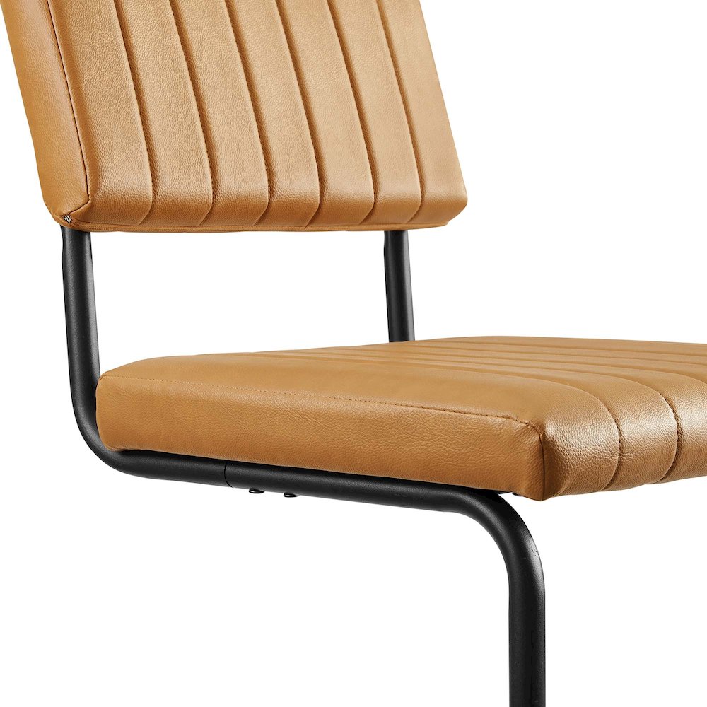 Parity Vegan Leather Dining Side Chairs Set of 2. Picture 7