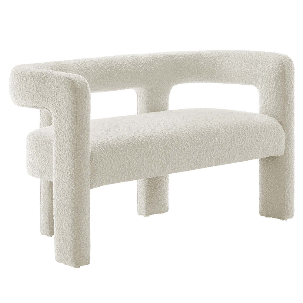Kayla Boucle Upholstered Loveseat. Picture 1