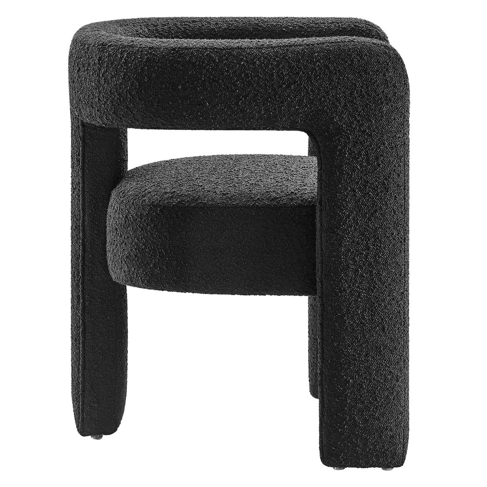 Kayla Boucle Upholstered Armchair. Picture 4