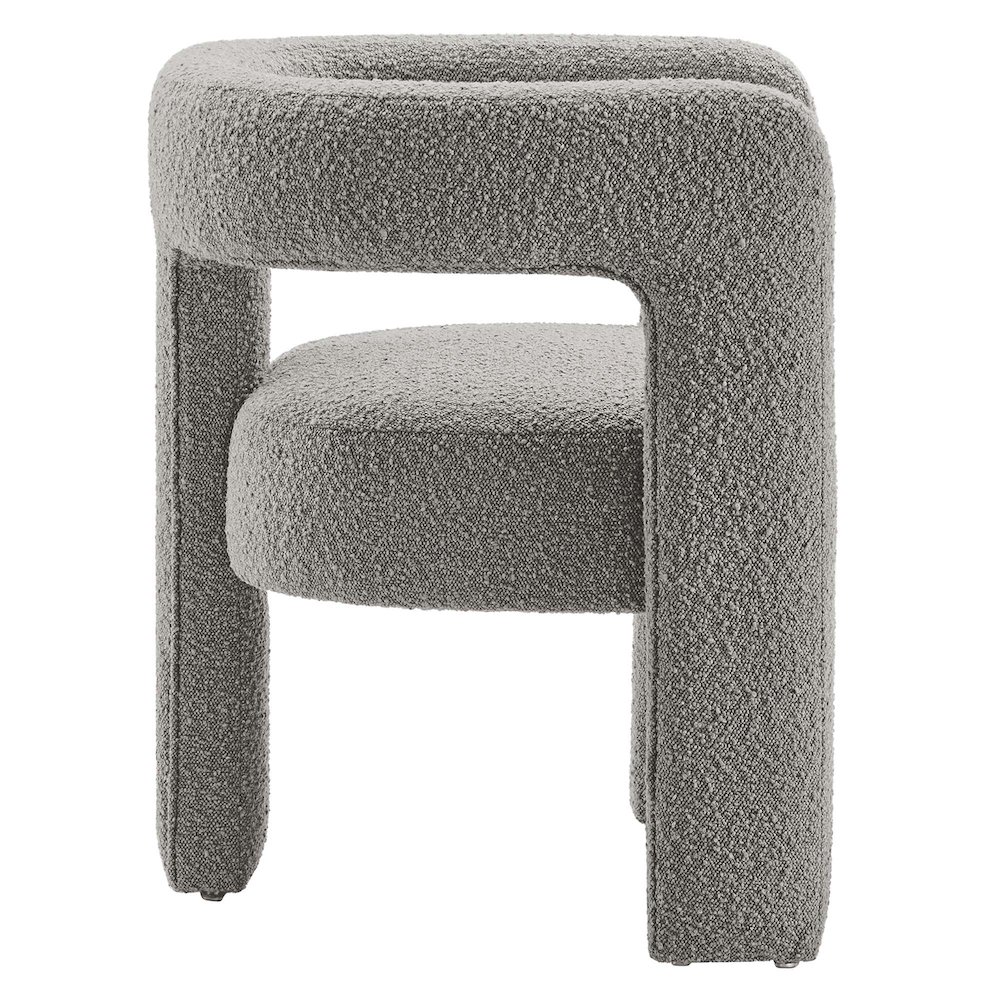 Kayla Boucle Upholstered Armchair. Picture 4