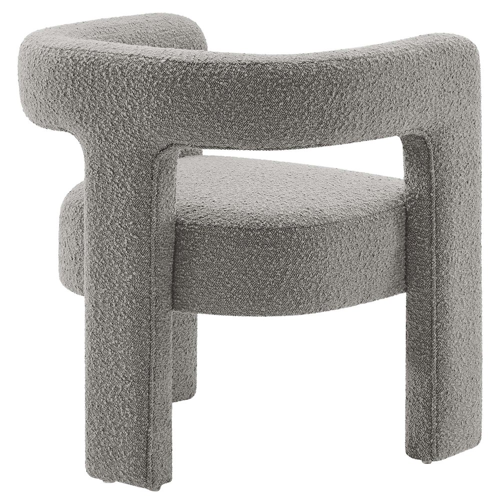 Kayla Boucle Upholstered Armchair. Picture 5