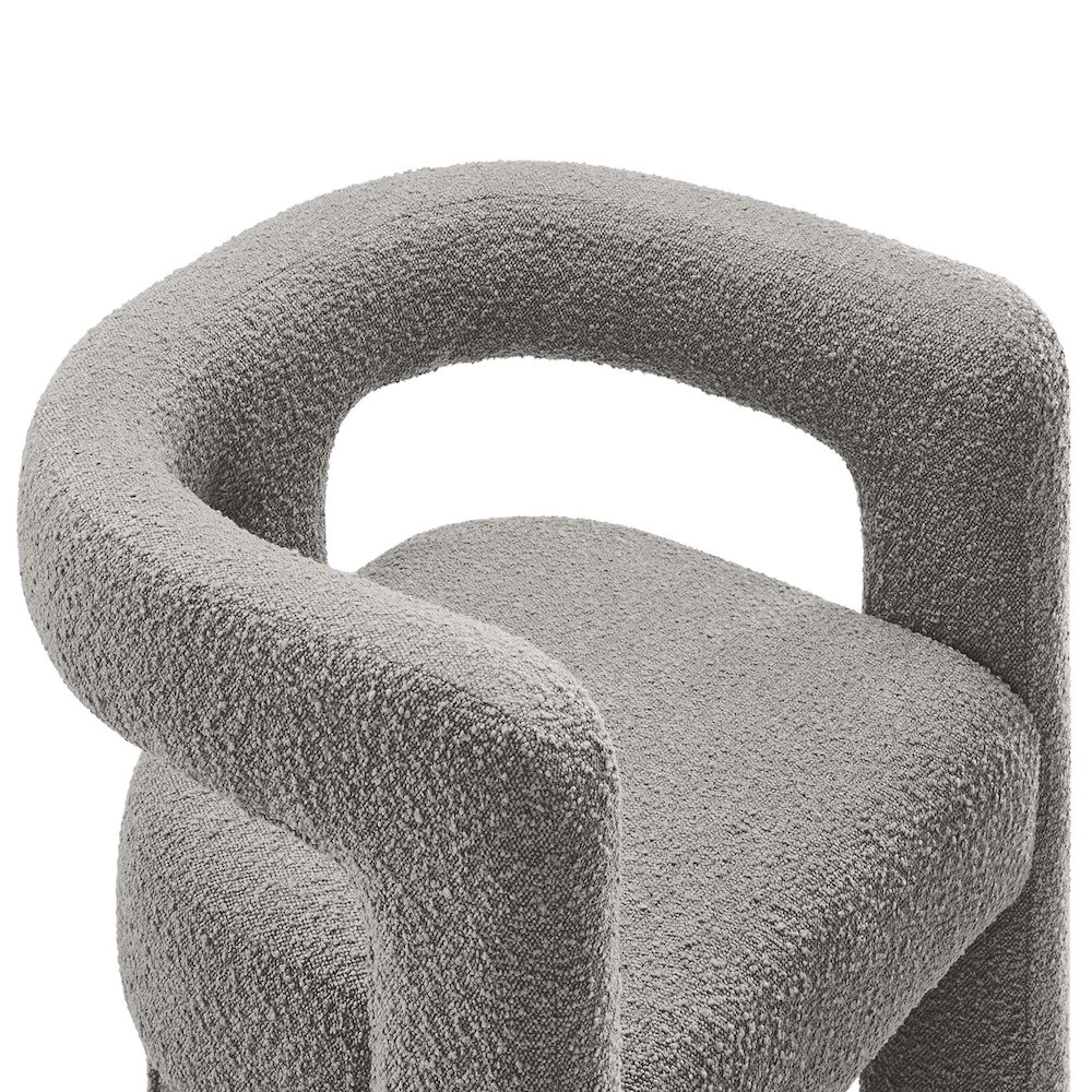 Kayla Boucle Upholstered Armchair. Picture 7