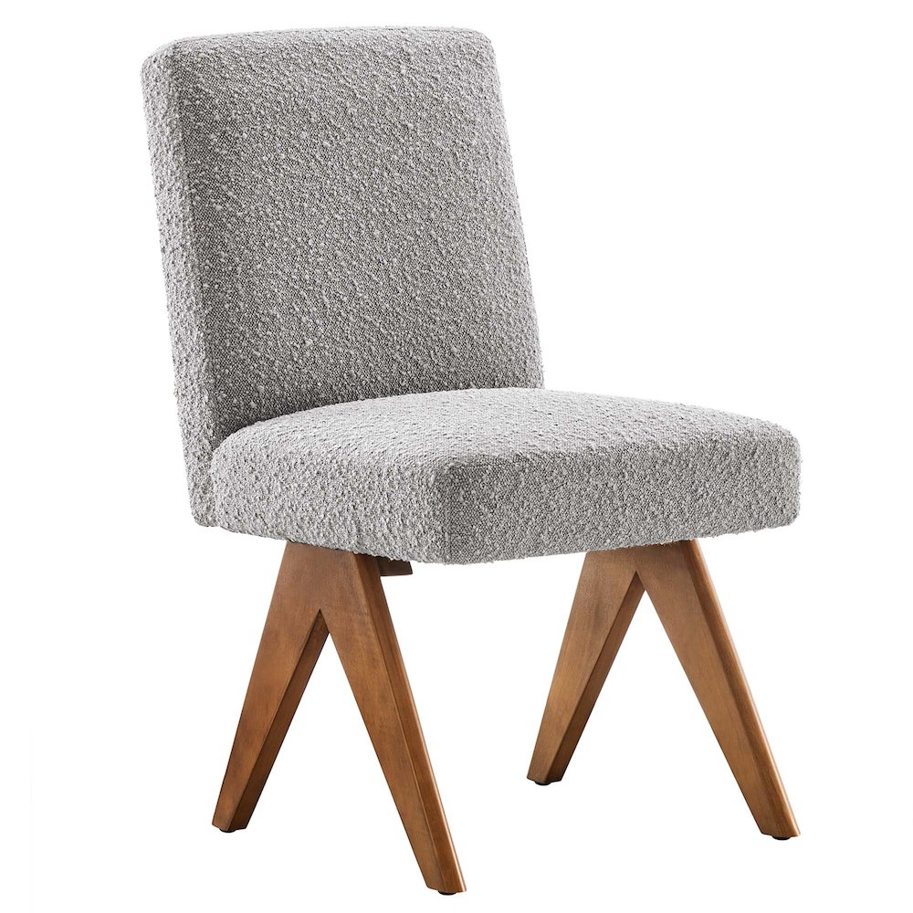 Lyra Boucle Fabric Dining Room Side Chair Set of 2. Picture 4