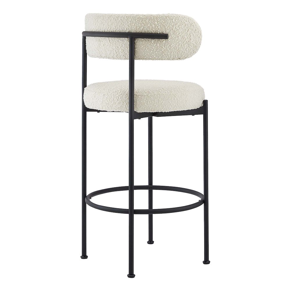 Albie Boucle Fabric Bar Stools Set of 2. Picture 6
