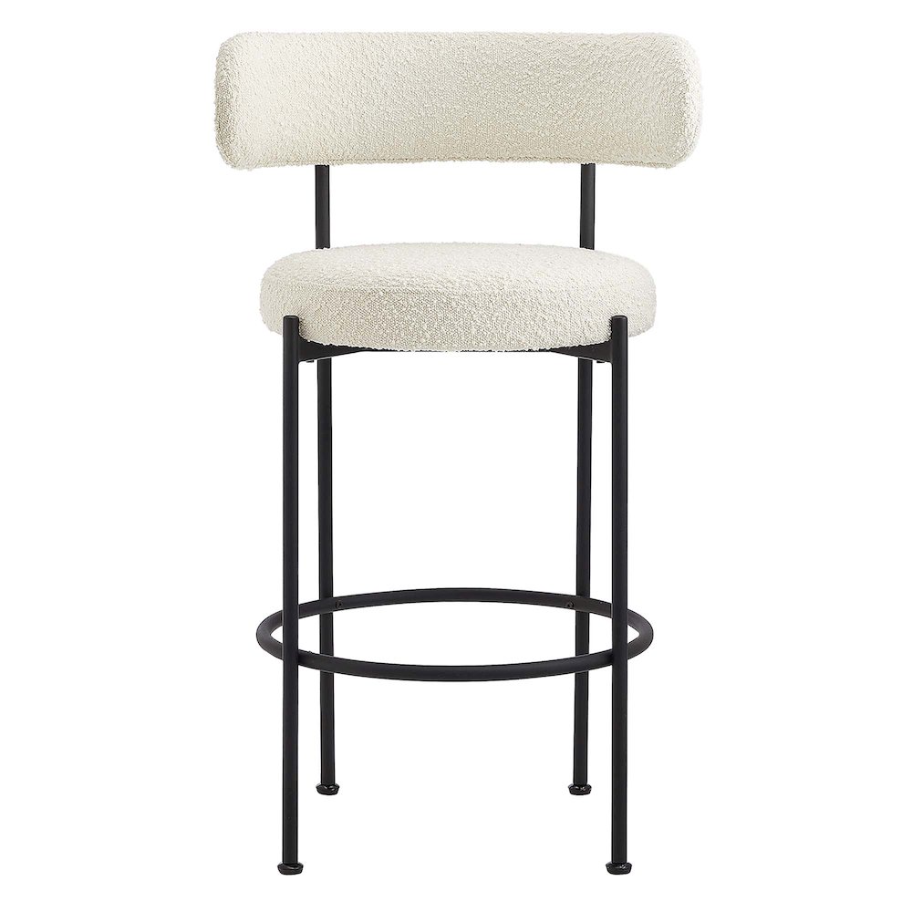 Albie Boucle Fabric Bar Stools Set of 2. Picture 7