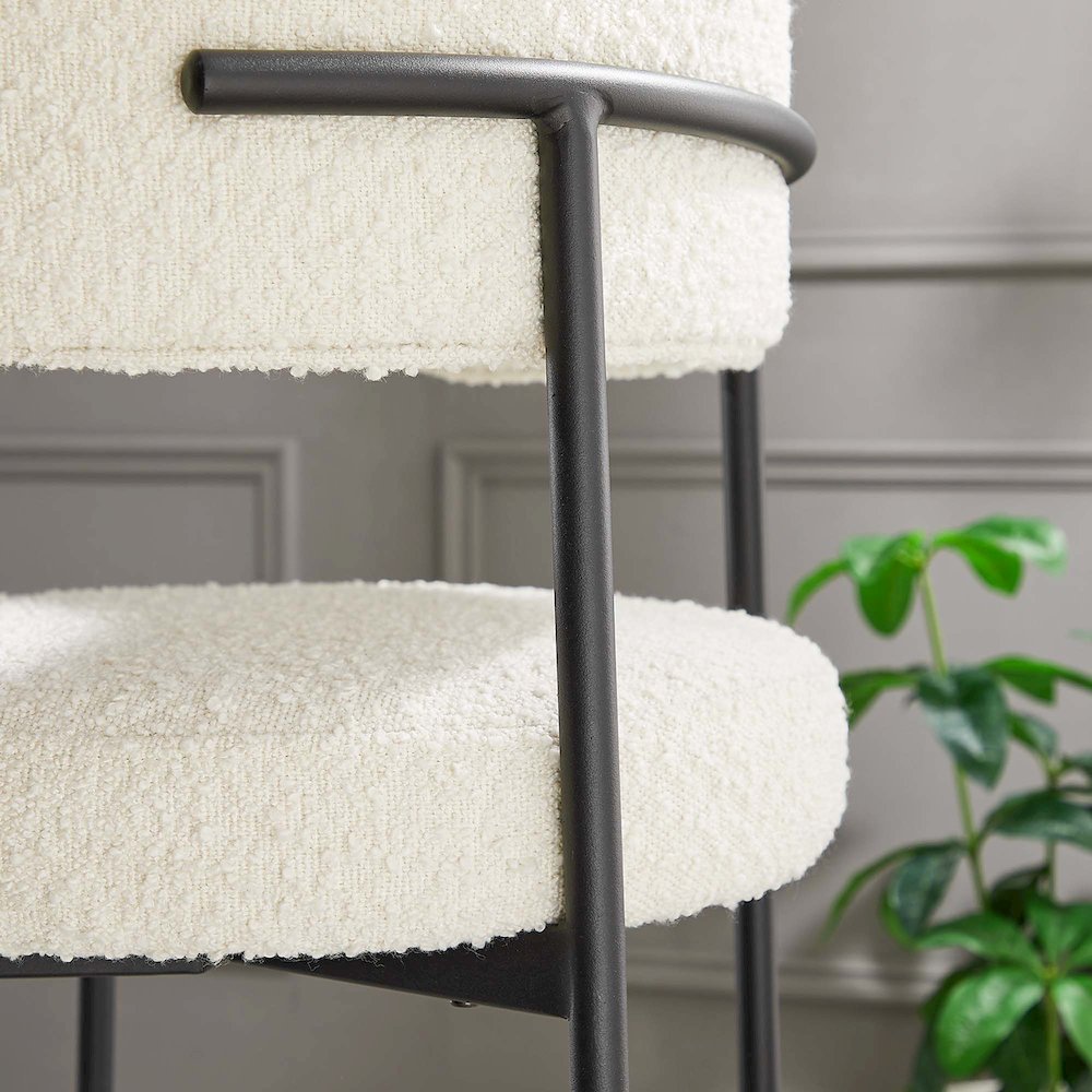 Albie Boucle Fabric Bar Stools Set of 2. Picture 11