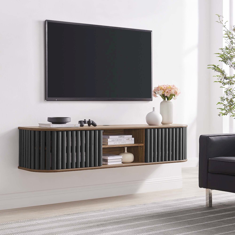 Fortitude 63" Wall-Mounted TV Stand. Picture 9