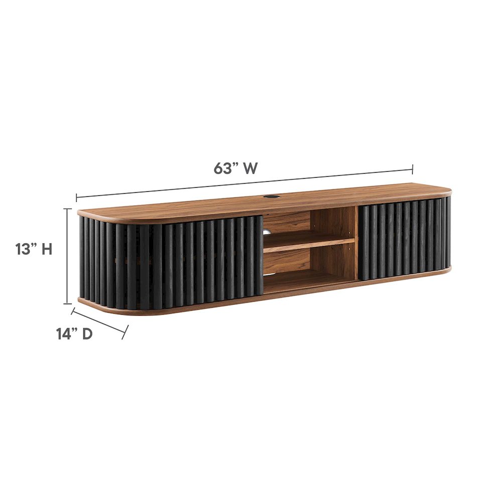 Fortitude 63" Wall-Mounted TV Stand. Picture 2