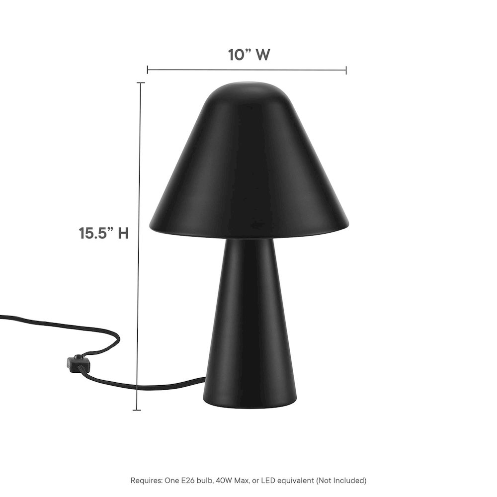 Jovial Metal Mushroom Table Lamp. Picture 3