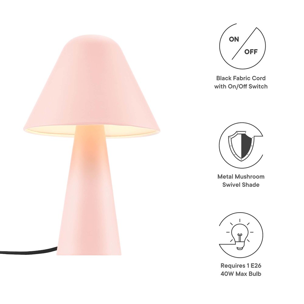 Jovial Metal Mushroom Table Lamp. Picture 2