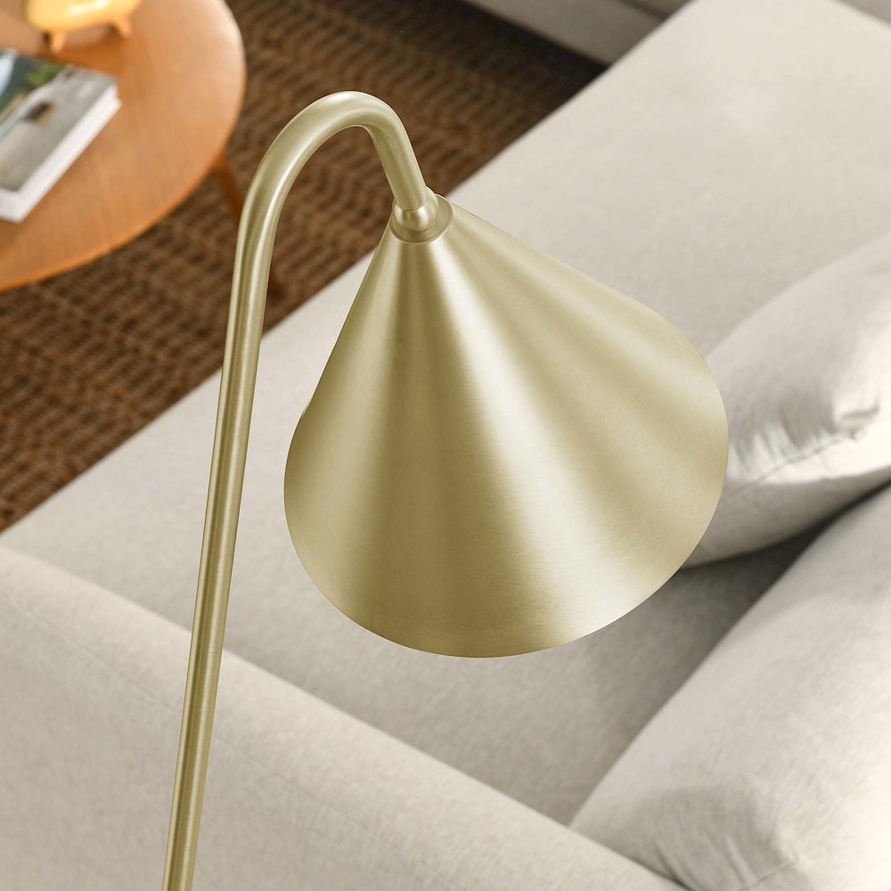 Ayla Marble Base Floor Lamp. Picture 10
