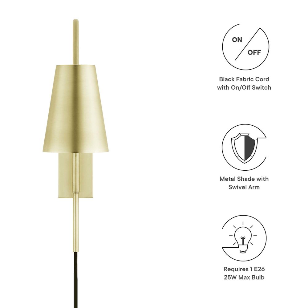Faye Metal Wall Sconce. Picture 3