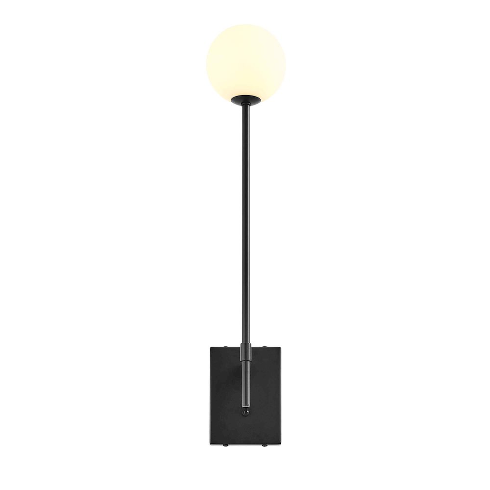 Riva White Globe Wall Sconce. Picture 6