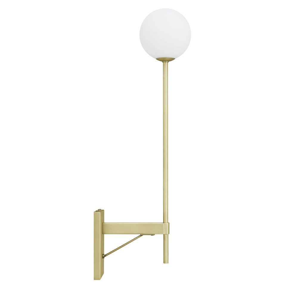 Riva White Globe Wall Sconce. Picture 4