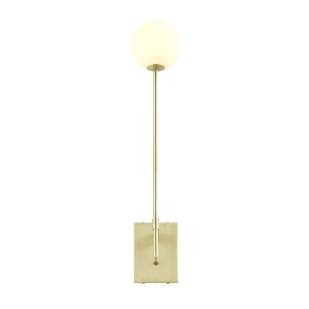 Riva White Globe Wall Sconce. Picture 6