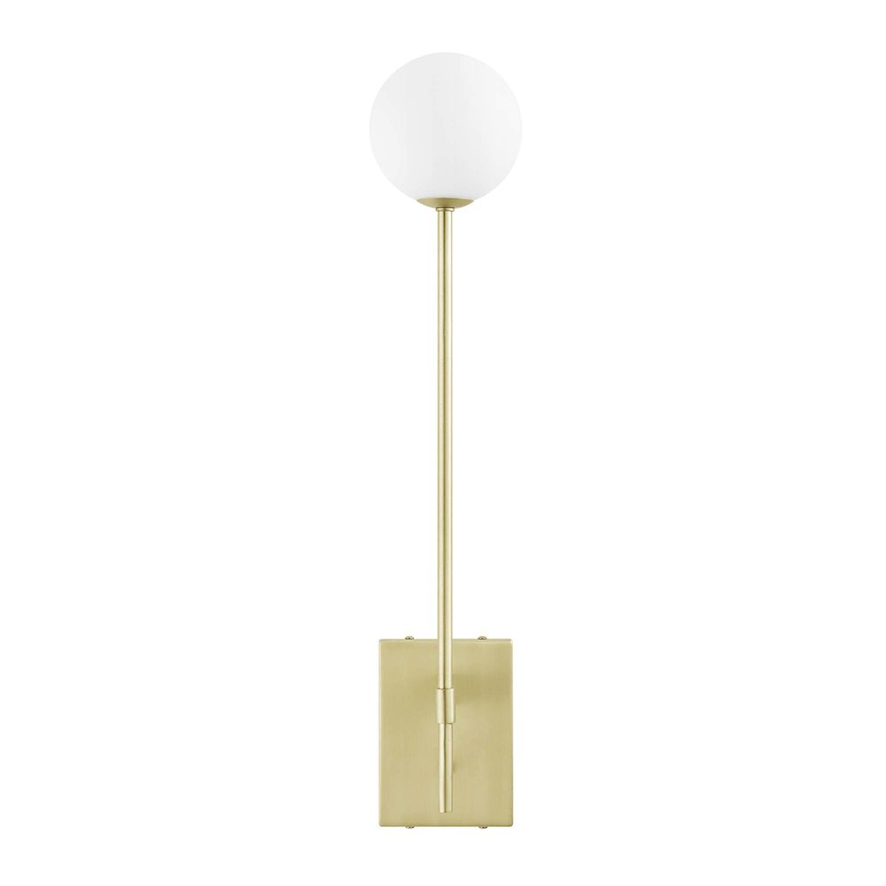 Riva White Globe Wall Sconce. Picture 5
