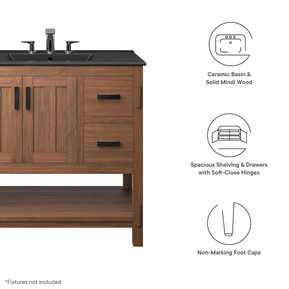 Ashlyn 36” Wood Bathroom Vanity. Picture 2