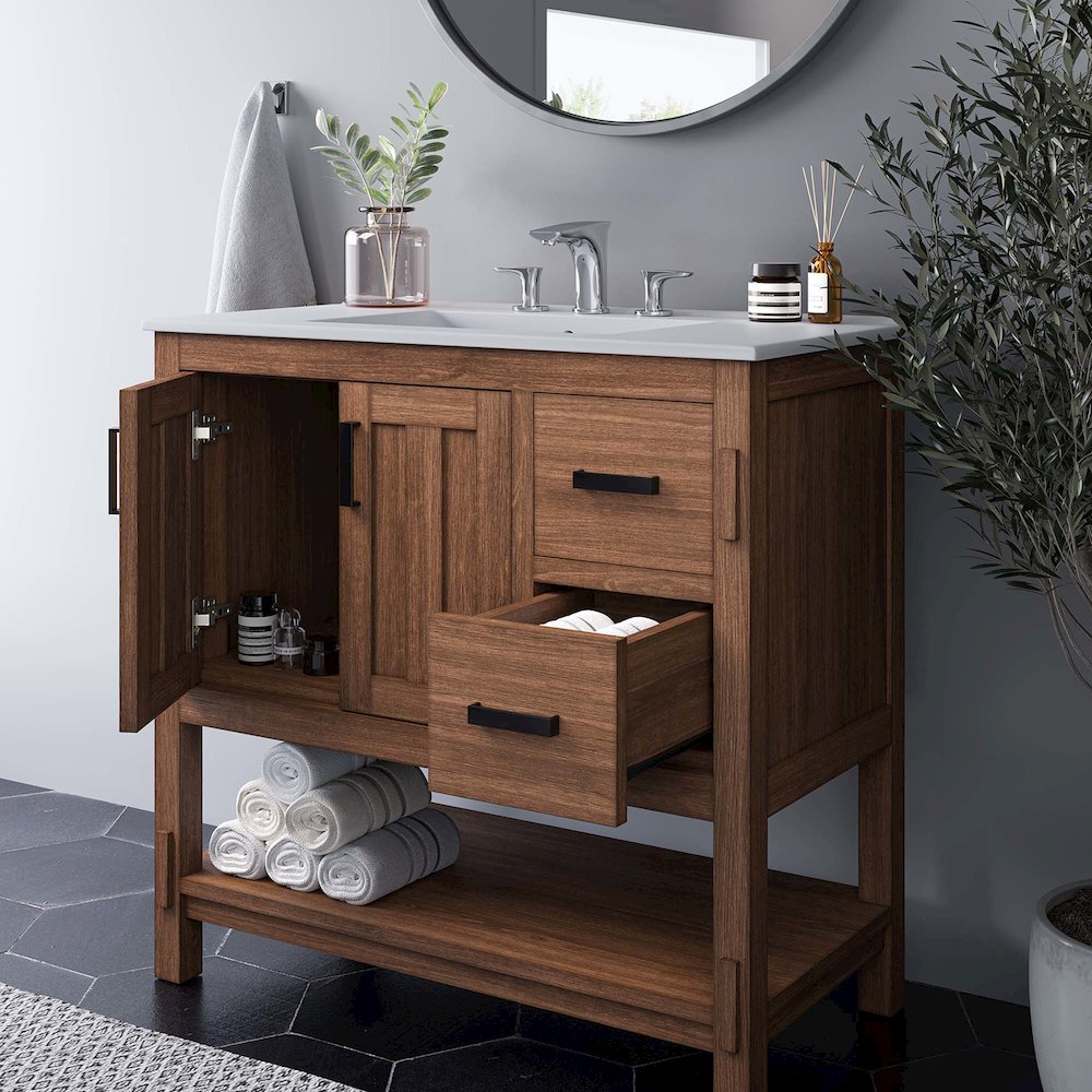 Ashlyn 36” Wood Bathroom Vanity. Picture 11
