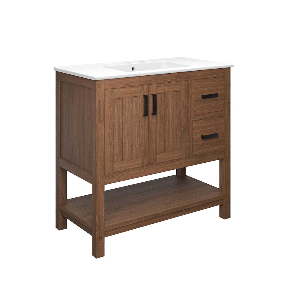 Ashlyn 36” Wood Bathroom Vanity. Picture 1