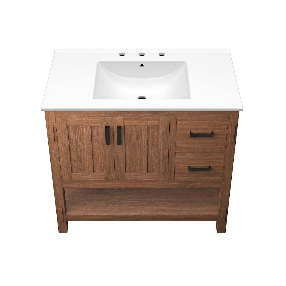 Ashlyn 36” Wood Bathroom Vanity. Picture 5