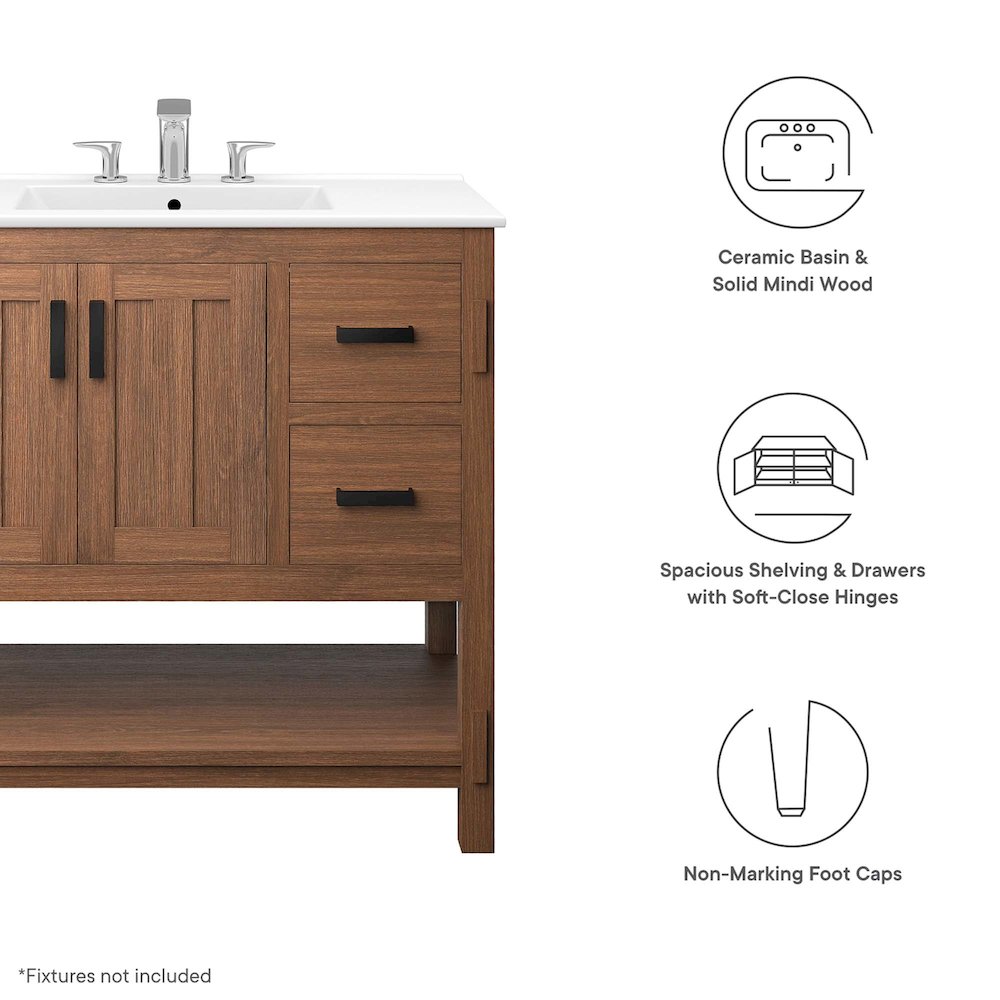 Ashlyn 36” Wood Bathroom Vanity. Picture 2