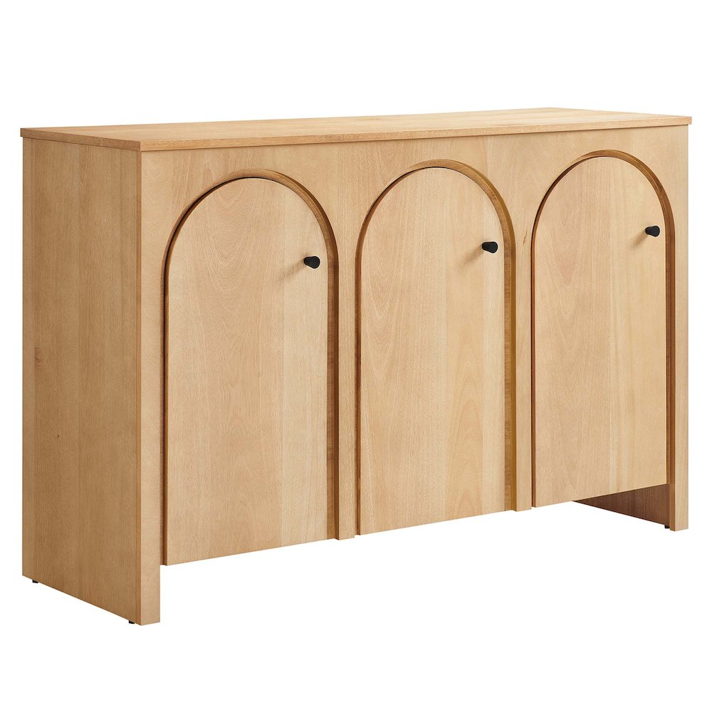 Appia 3-Door Arched Door Sideboard Storage Cabinet. Picture 1