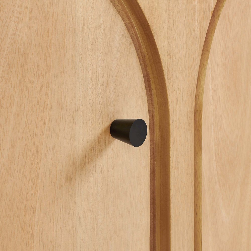 Appia 3-Door Arched Door Sideboard Storage Cabinet. Picture 7