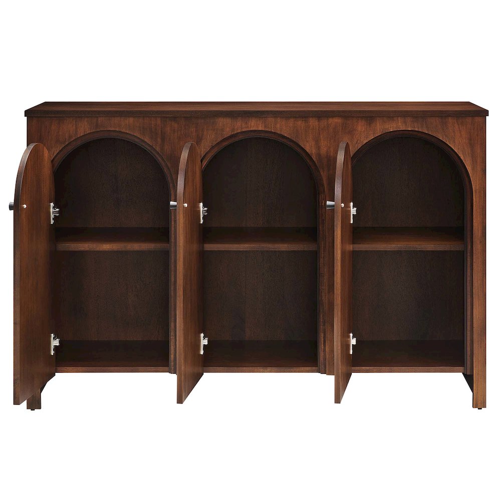 Appia 3-Door Arched Door Sideboard Storage Cabinet. Picture 6