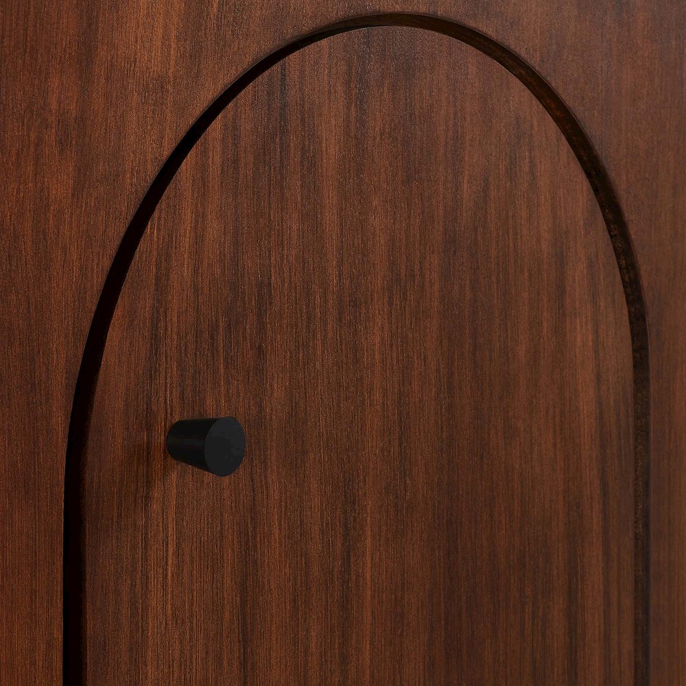 Appia Wood Grain 4-Door Sideboard Storage Cabinet. Picture 7