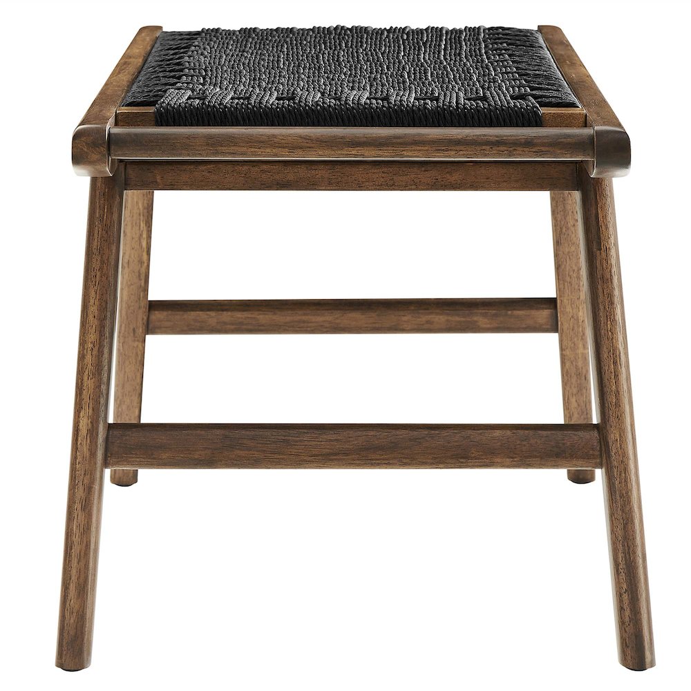 Saoirse 47" Wove Rope Wood Bench. Picture 4