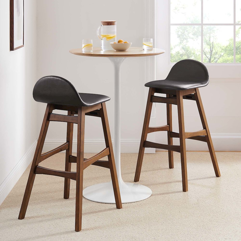 Juno Wood Bar Stool Set of 2. Picture 9